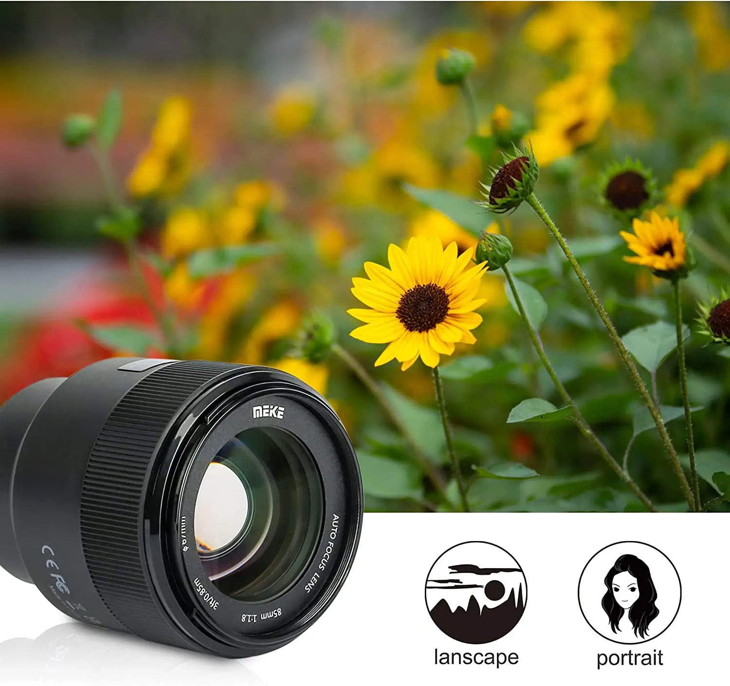 Meike 85mm F1.4 AF STM Medium Telephoto Prime Portrait Lens for Nikon Z /Sony E/ L-Mount Cameras