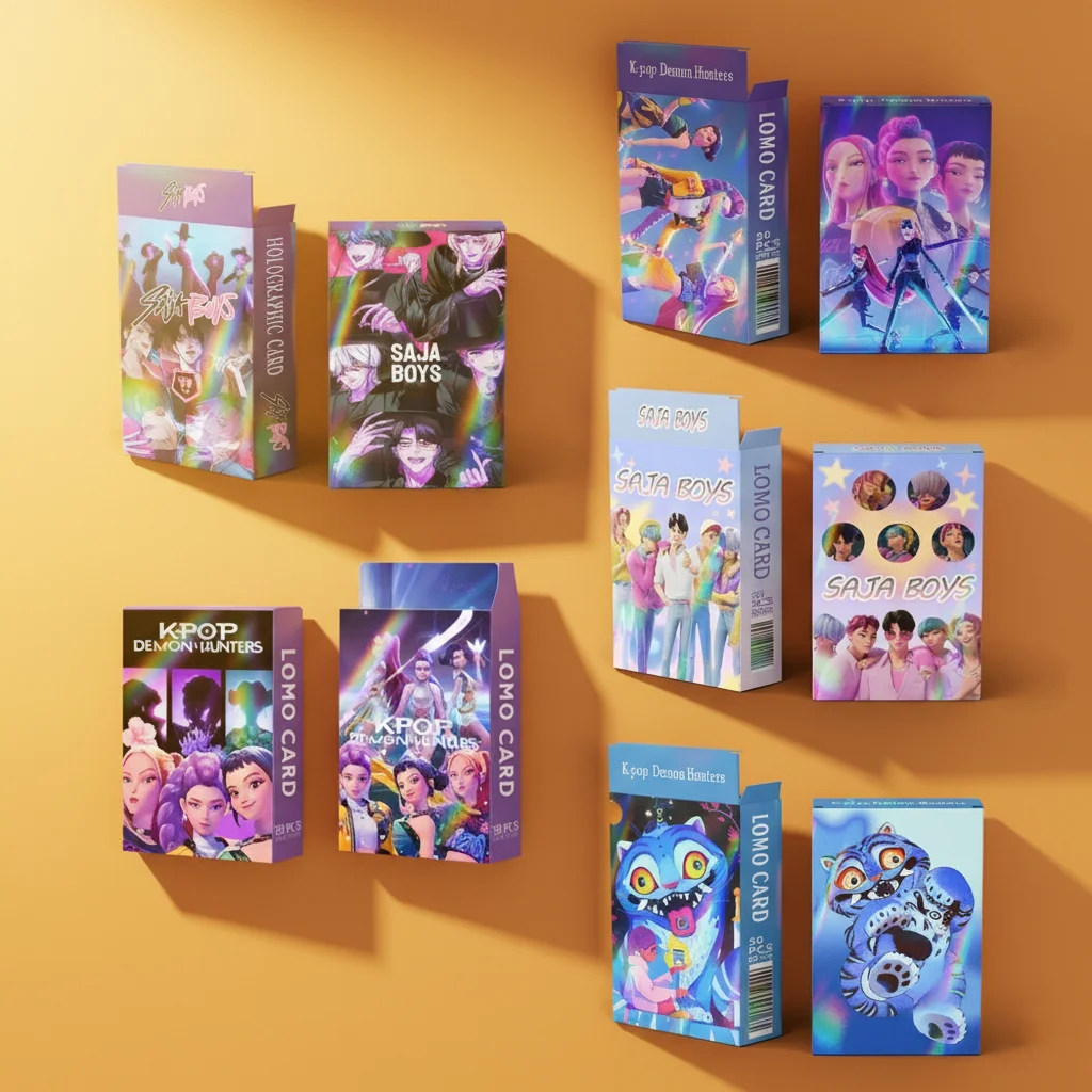 

30 шт. K-POP Demon Hunter голографические коллекционные карточки набор HUNTR/X Saja для мальчиков аниме коллекционные игровые карты товары подарки для фанатов