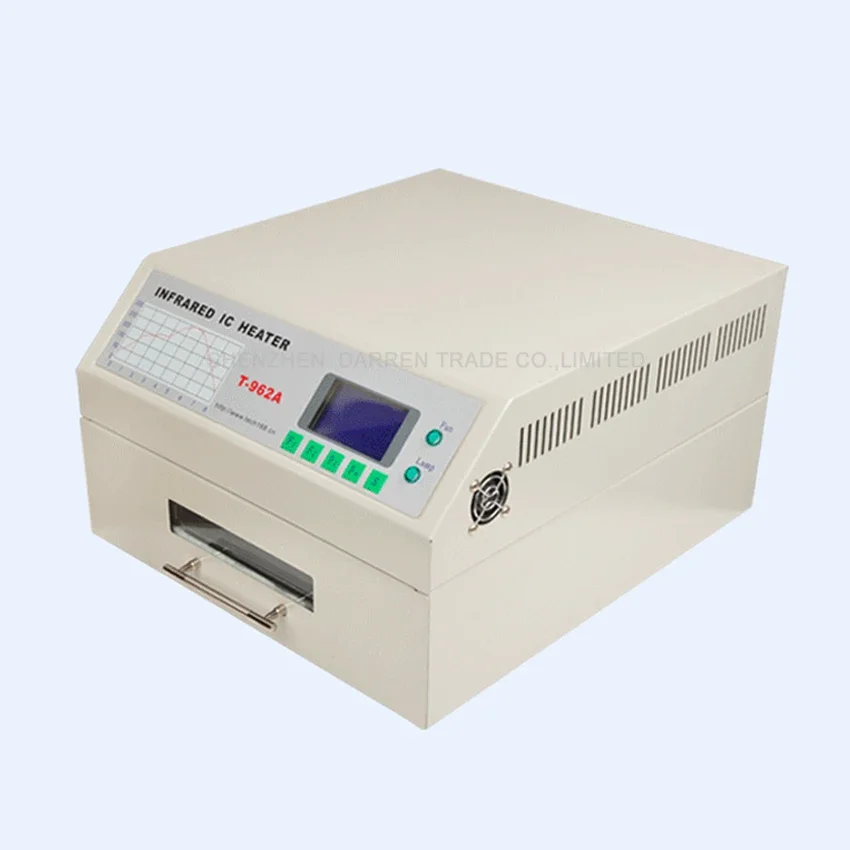 1pc T-962A Infrared IC Heater Reflow Oven Solder Soldering Machine for BGA SMD Rework 1500 W 300 x 320 mm CE Certificate