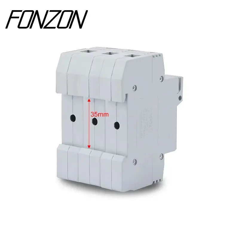 Base de fusível de trilho DIN RT18-32 1P 2P 3P 4P 500-690V Protetor de curto-circuito 1-32A 10X38 Fusível RO15 com luz indicadora