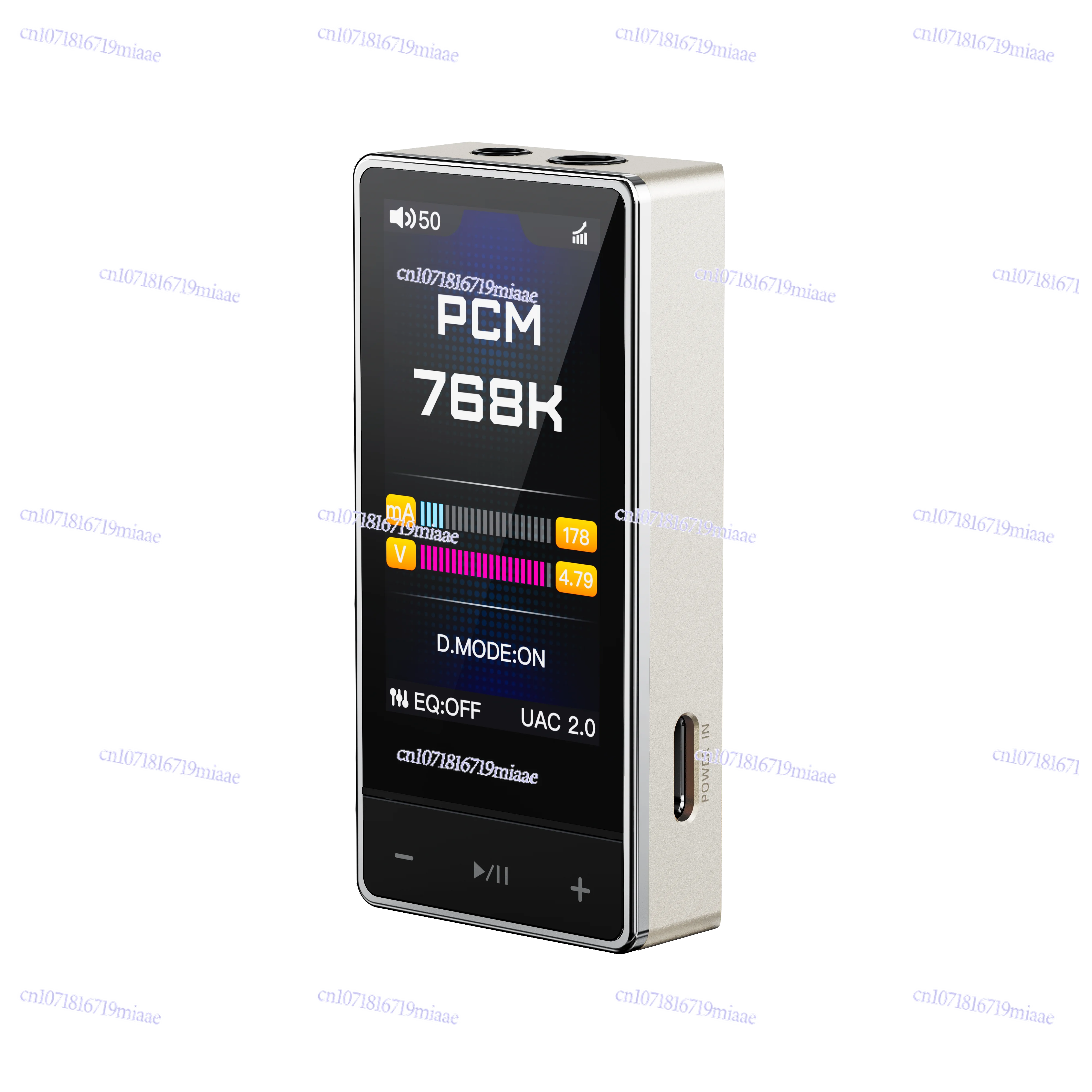 QX13 Portable USB DAC Headphone Amplifier, Hi-Res DSD256 Decoding, HiFi Power Amp for Mobile Phone PC, Portable Headset Amp with
