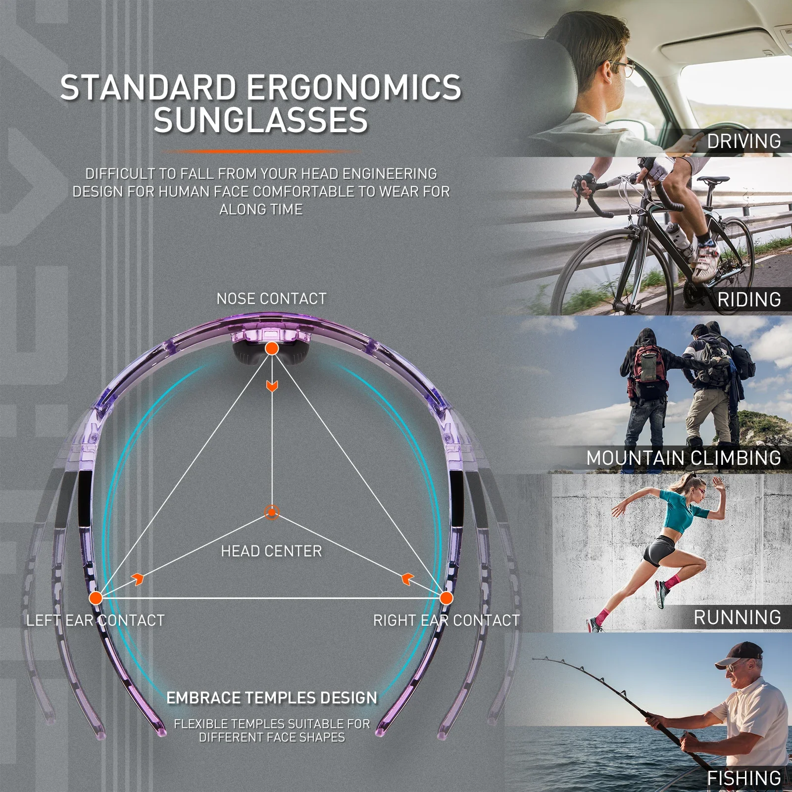 óculos de sol de ciclismo polarizados óculos de ciclismo homem mtb esportes óculos uv400 ao ar livre bicicleta mulher óculos de bicicleta de estrada