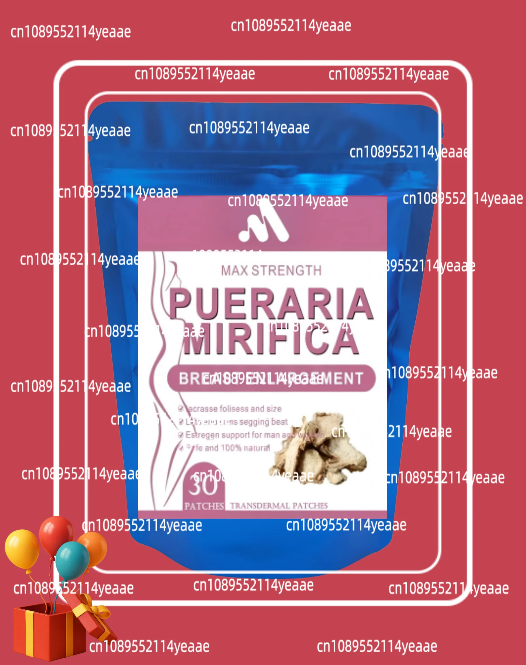 30 Patches Pueraria Mirifica Transdermal Patches Complex For Women Balancing & Restoring