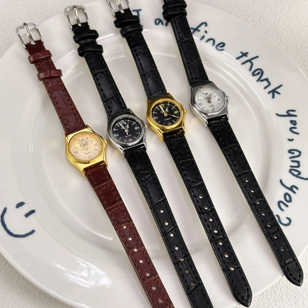 Роскошные кожаные часы для женщин, женские кварцевые часы из нержавеющей стали, платье, элегантные женские часы, модные часы