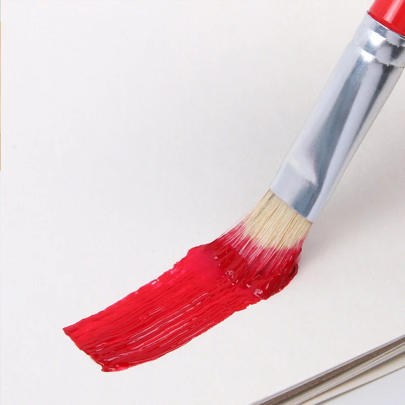 4本セット カラフルな柄の平筆セット アクリル水彩ガッシュ絵 - Gouache Paint Set のレビューと価格
