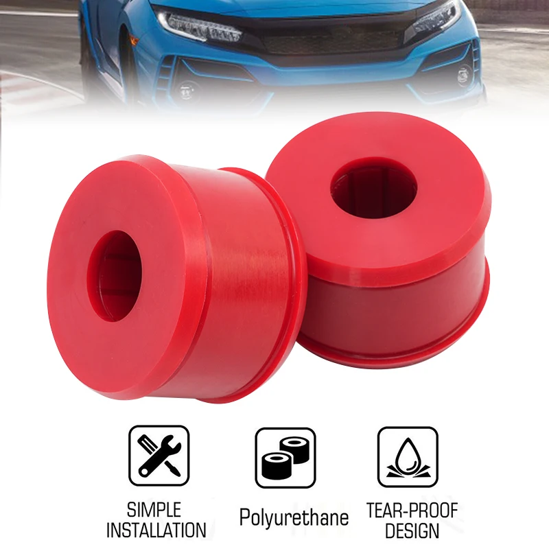 16.7106R Suspension Rear Trailing Arm Bushings For Honda Civic 1988-2000 For Integra 1994-2001 Red Rubber