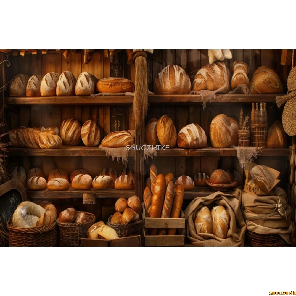 Wooden Planks Kitchen Donut Br - Kitchen Baking Photoshoot ulasan dan harga