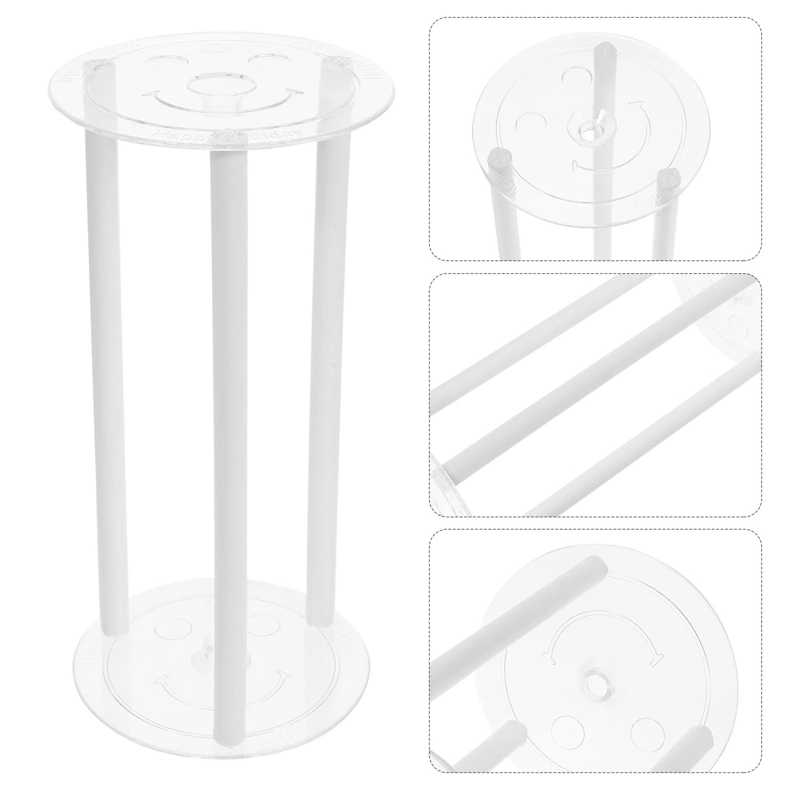 

Cake Supports for Stacking Transparent St Round Separators Tiered Rods Dowels Plastic Cake Boards Set Wedding Party