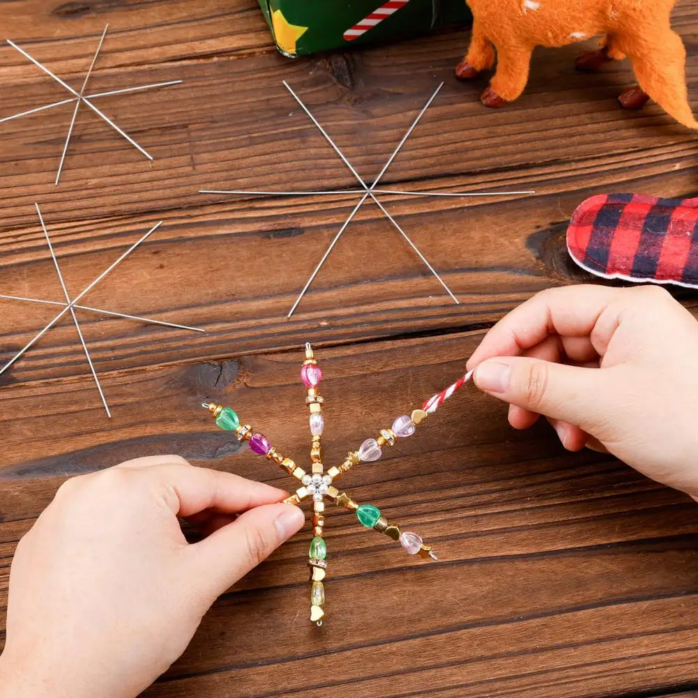 30 pcs חוט פתית שלג מתכת פתיתי שלג שלג צורות פתית 8-כותרת פתיתי פתיתי שלג עבור פתיתי שלג סחוט קישוט הבית