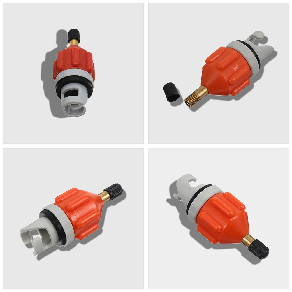 

3pcs Air Pump Adapter Kit Copper Seal Inflatable Kayak SUP Hiking Outdoor Multi Pump Compatibility Valve Converter for Electric