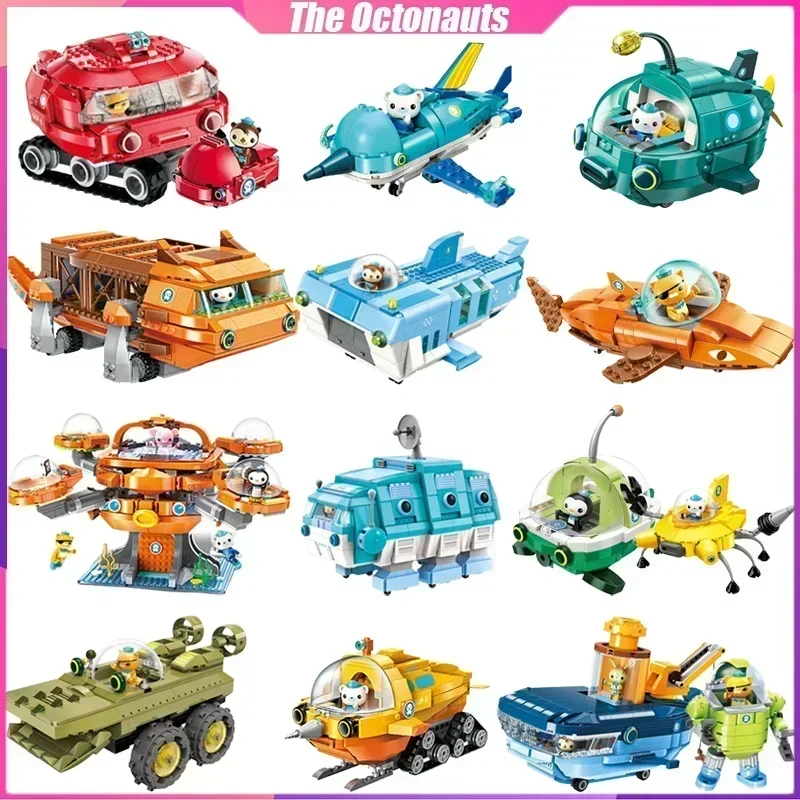 The Octonauts Building Blocks Octopod GUP-A Desktop Decoration Puzzle Assembling Model Toys Birthday Gifts for Boys and Girls