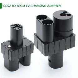 CCS2 to Tesla EV Charger Adapter 400A 1000V 250KW DC Electric Vehicle Charging CCS COMBO 2 To TPC Convertor for Tesla