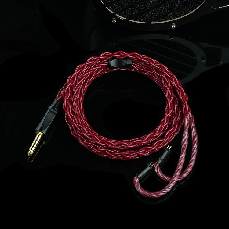GYVIISI GVS-39 Red Maple Furukawa Kupferlegierung IEM HiFi Upgrade-Kabel 3,5/2,5/4,4 mm symmetrisch MMCX 0,78 mm 2PIN für Moondrop Aria – Detail 9
