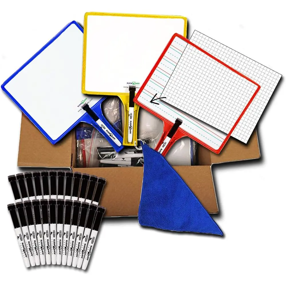 

24-сторонняя регулируемая маркерная доска с прозрачным чехлом, шаблонами, органайзерами, 24 салфетками и маркерами