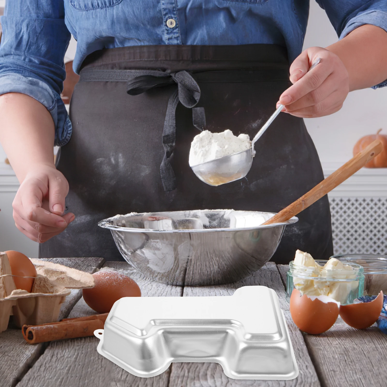 

Aluminum Cake Mold Number 1 Pan Kitchen Household Baking Tool Easy Clean Multifunctional Cakes Pastries Metal Mold