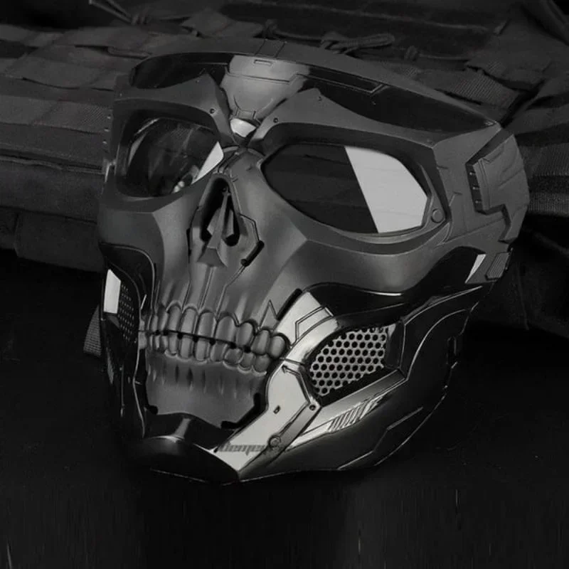 Skull Horror Helmet Mask Off Road Motorcycle Goggles Sports Riding Mask Open Motorcycle Helmet Cool Skull Mask With Goggles