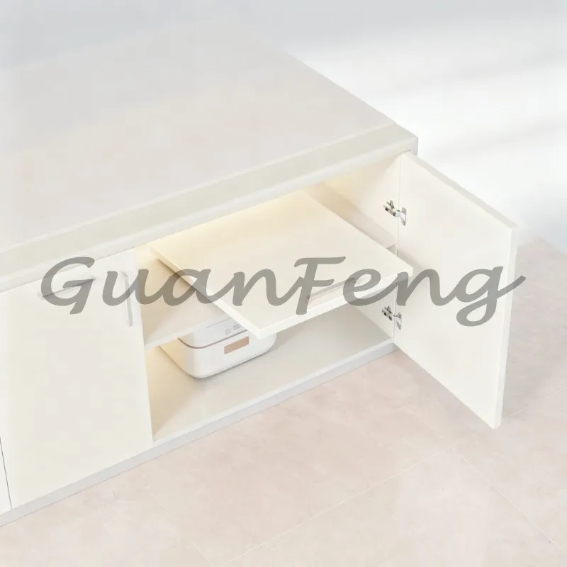 Adjustable Chrome Kitchen Pull‑Out Shelf No‑Hole Sturdy Microwave Rack Deep Cabinet Tray Storage Basket