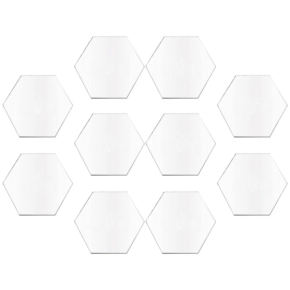 

10Pcs Acrylic Cards Multi-Function Transparent DIY Blanks Clear Plates Kids Craft Accessories Gifts Acrylic Blanks