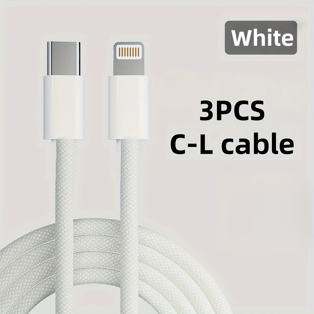 Schnellladendes USB-C-auf-Lightning-Kabel, Typ-C für iPhone-Ladekabel, kompatibel mit iPhone 14 13 12 11 Pro Max XR