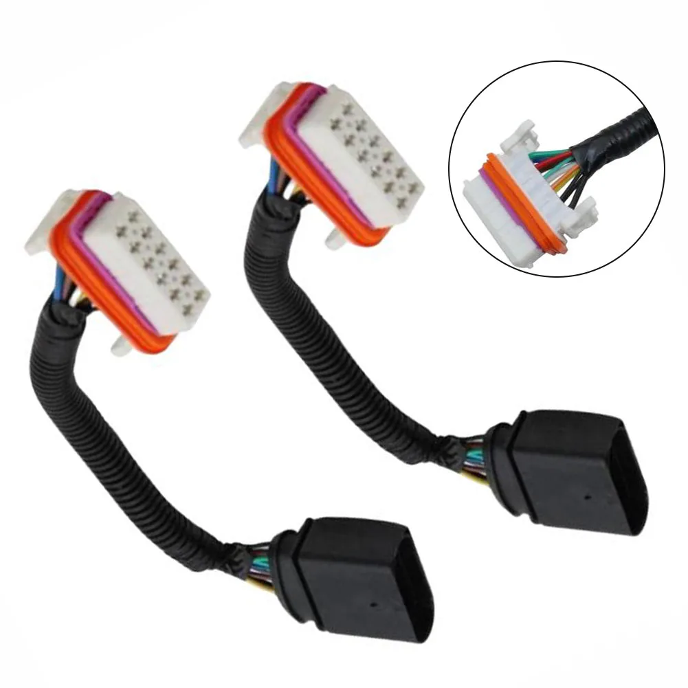 

Headlight Wiring Harness Adapter 2PCS Compatible with For Touareg 2004 2007 Model 7L6971071A Replacement Electrical Wire Set