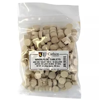 Whirlfloc Tablets Homebrewed Beer Ingredients Tool Wheat Juice Clarification Tablets