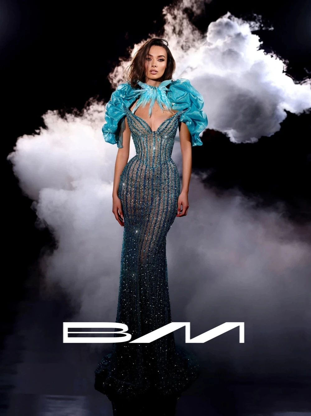 Chic Detachable Collar Dazzling Evening Dress Dainty Beads Mermaid Fitted Sexy Women Prom Gown Customized Formal Occasions Wear