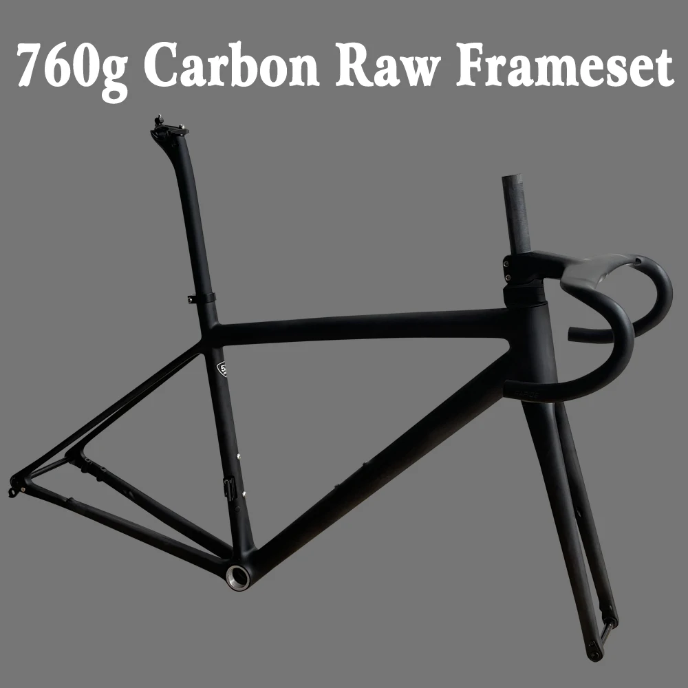 780g New T1000 Carbon Gravel Frame 700x35C Disc Brake Road Cyclocross Bicycle Frameset BSA Lightweight Gravel Bike Frame