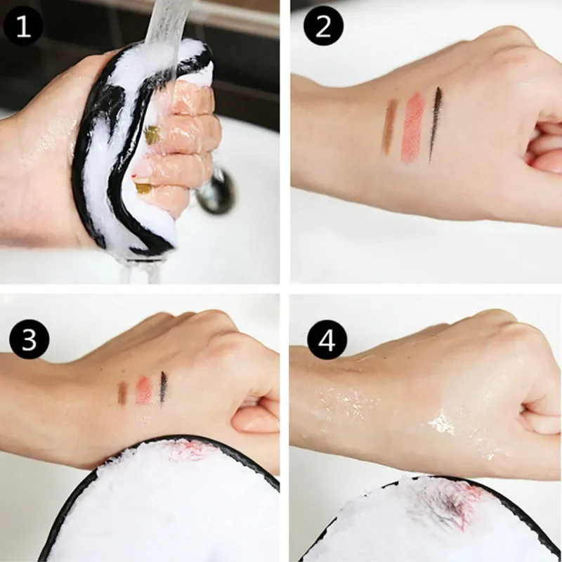 

1Pc Make Up Remover Microfiber Cotton Pads Cosmetics Washable Makeup Towels Cleaning Sponge Skin Care Tools Makeup Remover Tools