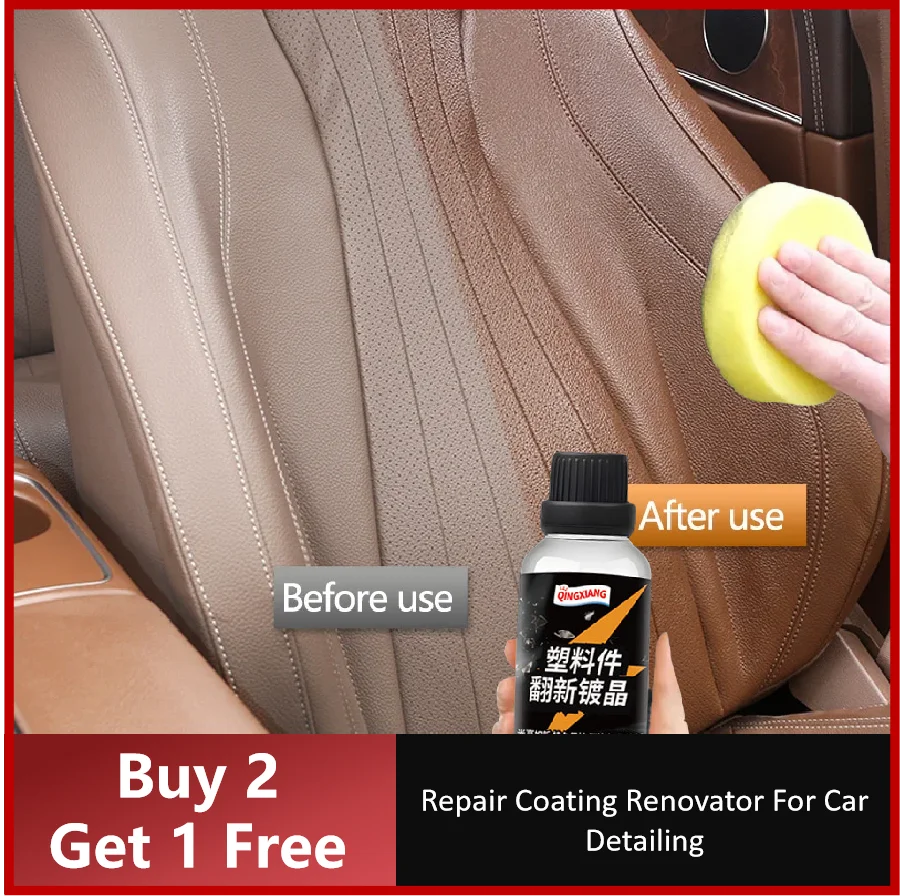 

Car Plastic Restorer Coating Agent - Auto Plastic and Rubber Exterior Repair for Black Shine and Brightening