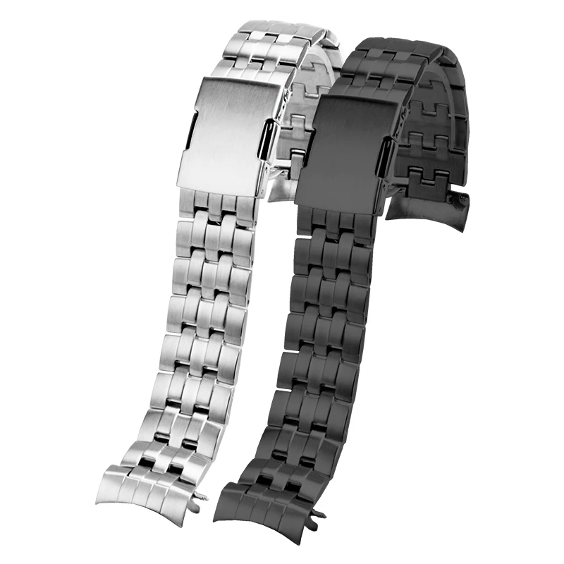 For Casio EDIFICE Series EQW-M710 Men\'s Precision Stainless Steel Watch Chain Curved End Mouth Metal Watch Bracelet Strap 22mm