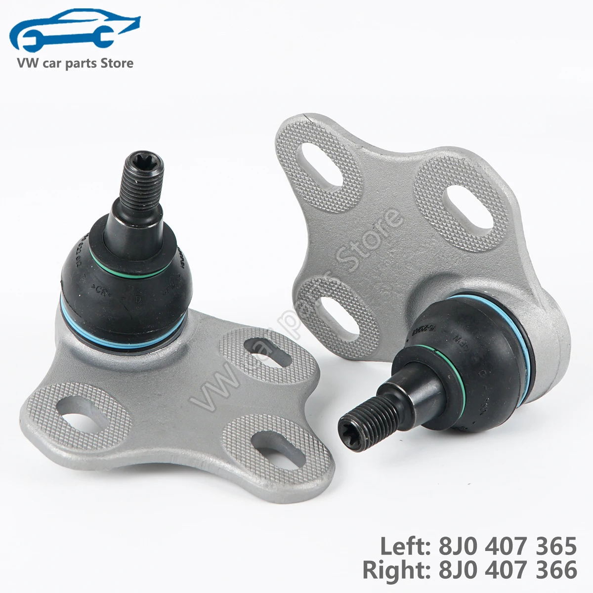 2PCS High Quality Lower Ball Joints for Audi TT & TT Quattro 2000-2006 Volkswagen Golf R32 8J0407365 8J0407366