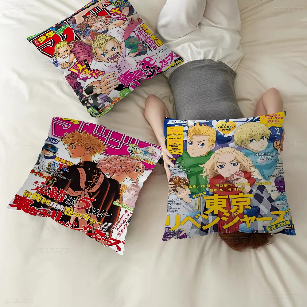 

Tokyo Revengers Pillow Cover Design cushion Cover decor Holiday Decorati