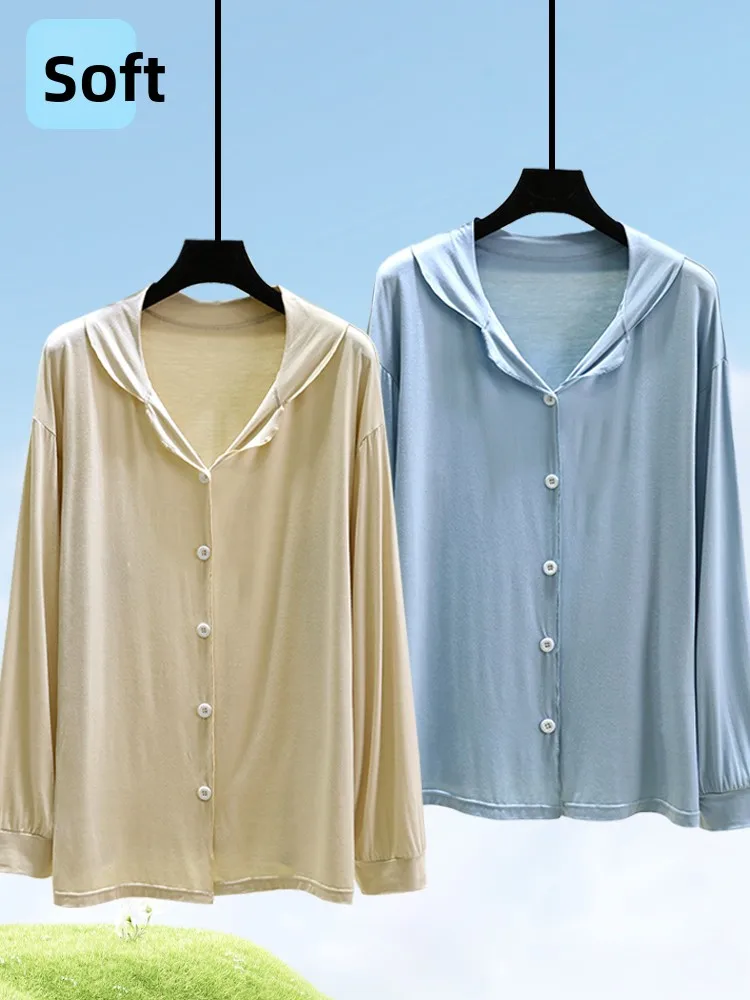 

Женская свободная одежда из модала, топ, повседневная домашняя длинная футболка-свек, однотонная, большого размера, весенняя новая удобная домашняя одежда