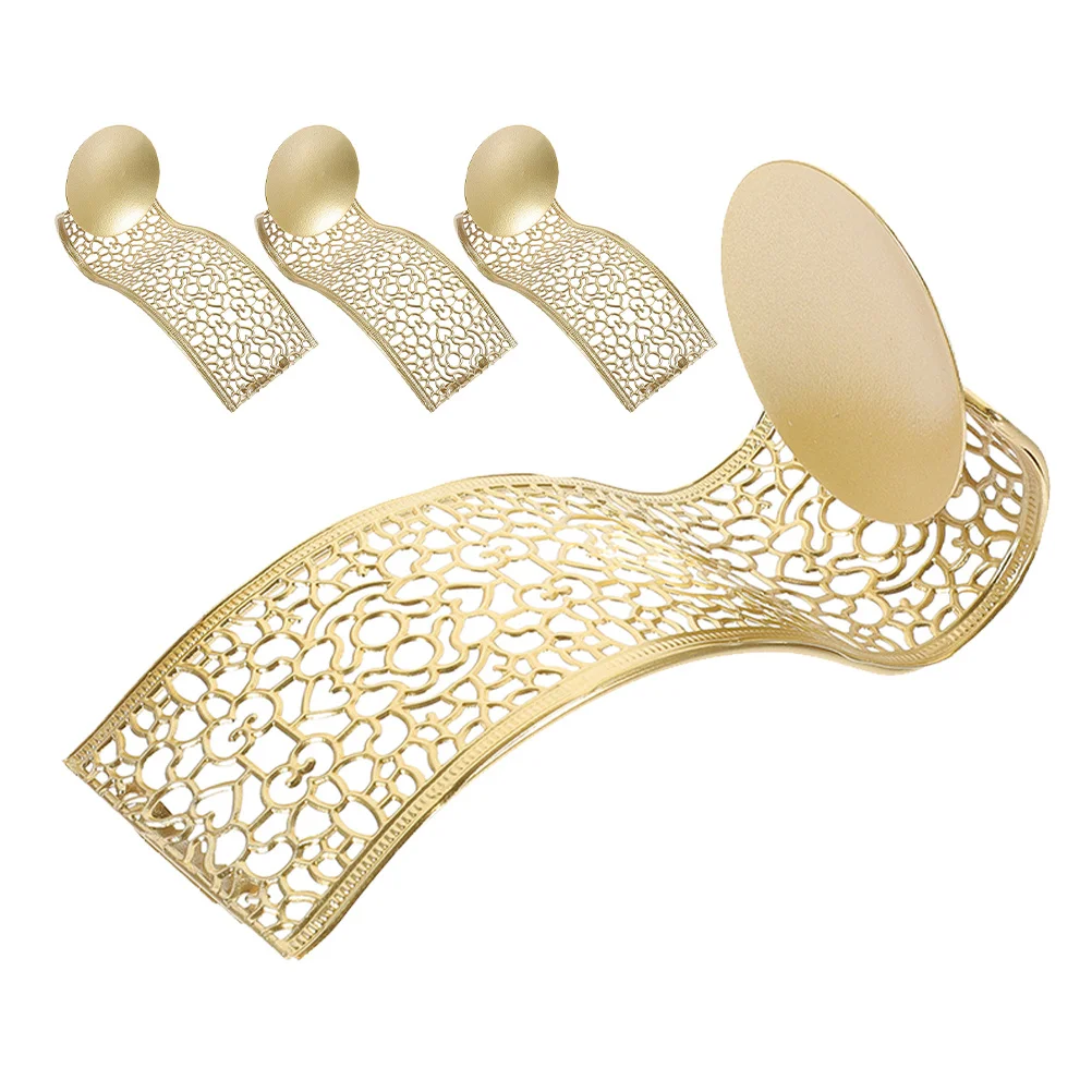 

4Pcs Wall Holder Metal Hollow Out Design for Indoor Outdoor Decor Living Room Romantic Ambiance Decorative Candlestick