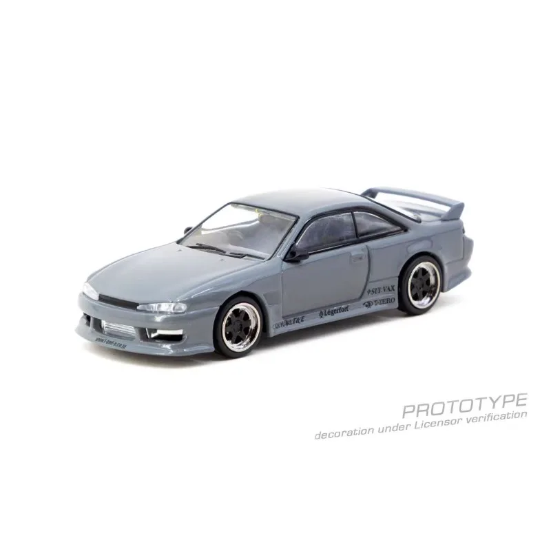 TW 1:64 Nissan VERTEX Silvia S14 modelo de carro de liga de simulação fundida, brinquedo de presente de festival para meninos, ornamento colecionável para adultos.