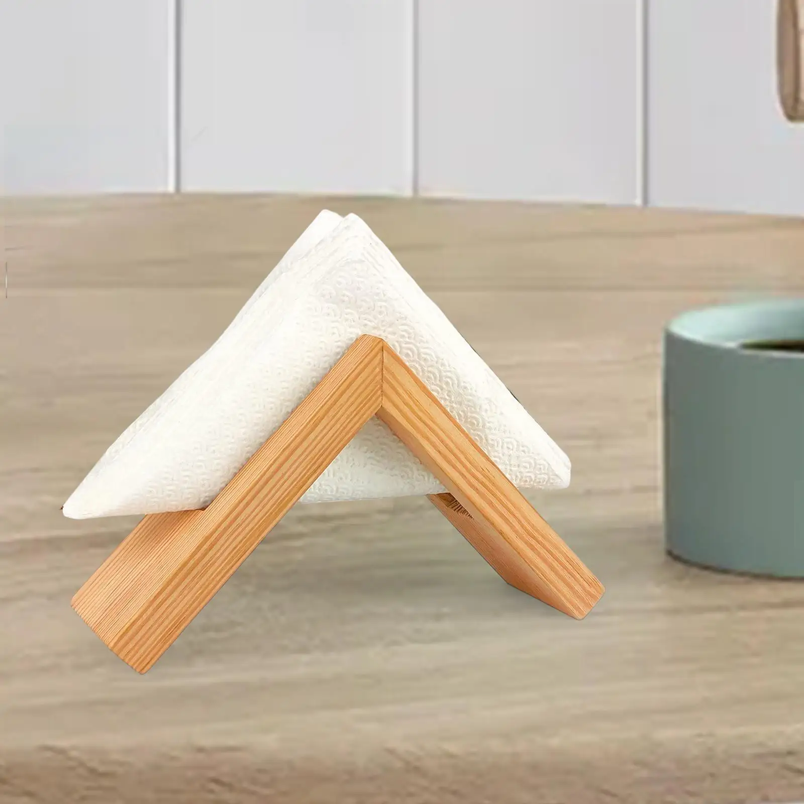 Porte-serviettes décoratif en bois, Triangle inversé, cadeaux de pendaison de crémaillère, distributeur de serviettes pour Table de pique-nique de ferme