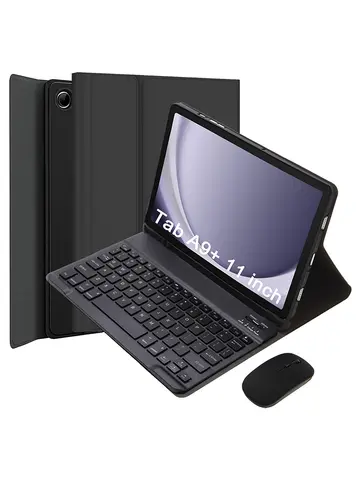 For Samsung Galaxy Tab A9 Plus 11 inch Case, Keyboard Case for Samsung Galaxy Tab A9+ 11 inch SM-X210/X216/X218