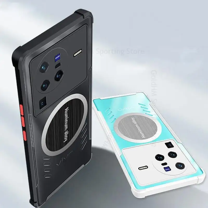 For vivo X80 Pro HD Transparent Armor Shockproof Case For Vivo X Note X70 Pro Camera Lens Protective Cover For X60 X80 Pro Plus