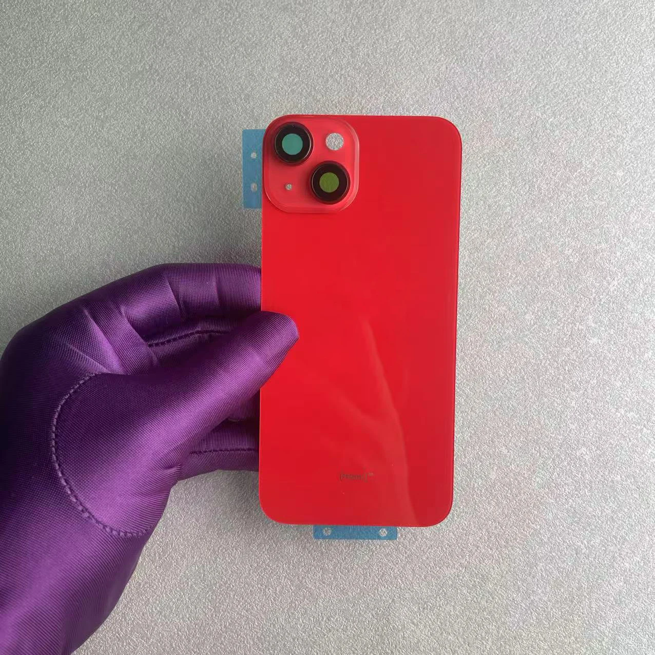 1 Stück Rückglas für iPhone 14 und 14 Plus, mit integriertem MagSafe-Magnetring, Ersatzteil zur Reparatur einer beschädigten Rückseite des Telefons. – Detail 8