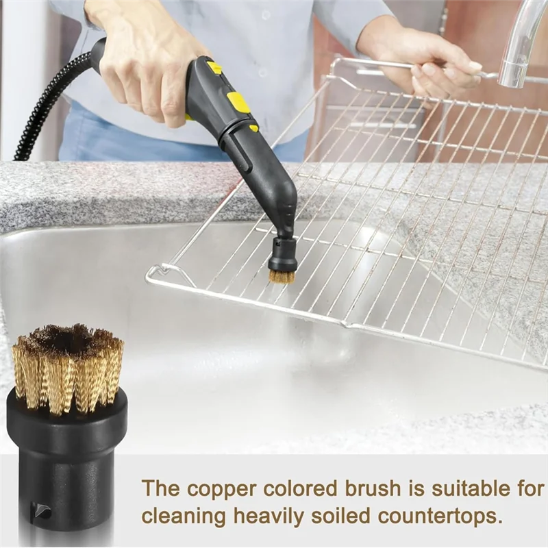 

【Hot Selling!】Steam Cleaner Round Brush Power Nozzle Head O Ring For Karcher SC1/SC2/SC3/SC4/SC5 Steam Cleaner Slit Scrape Brush