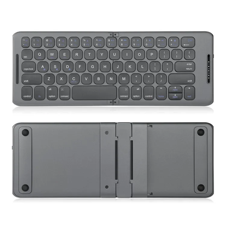 Mini Bluetooth Folding Keyboard Three-Channel Three-System Universal Keyboard Portable Silent Keyboard