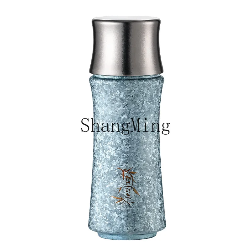 

DSA double-layer pure titanium thermos cup, open the lid and drink tea separation vacuum stew cup