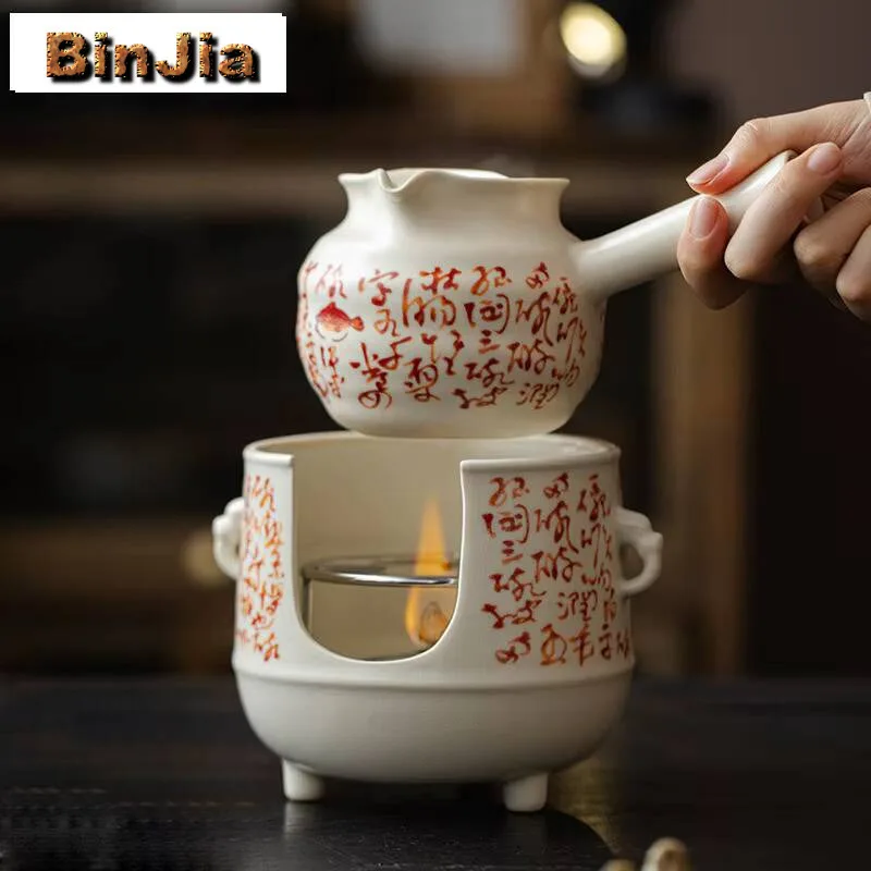 

500ml Soda Glazed Teapot Zen Tea Infuser Pot Household Tea Maker Kettle With Strainer For Tea Supplies Collection Craft Supplies