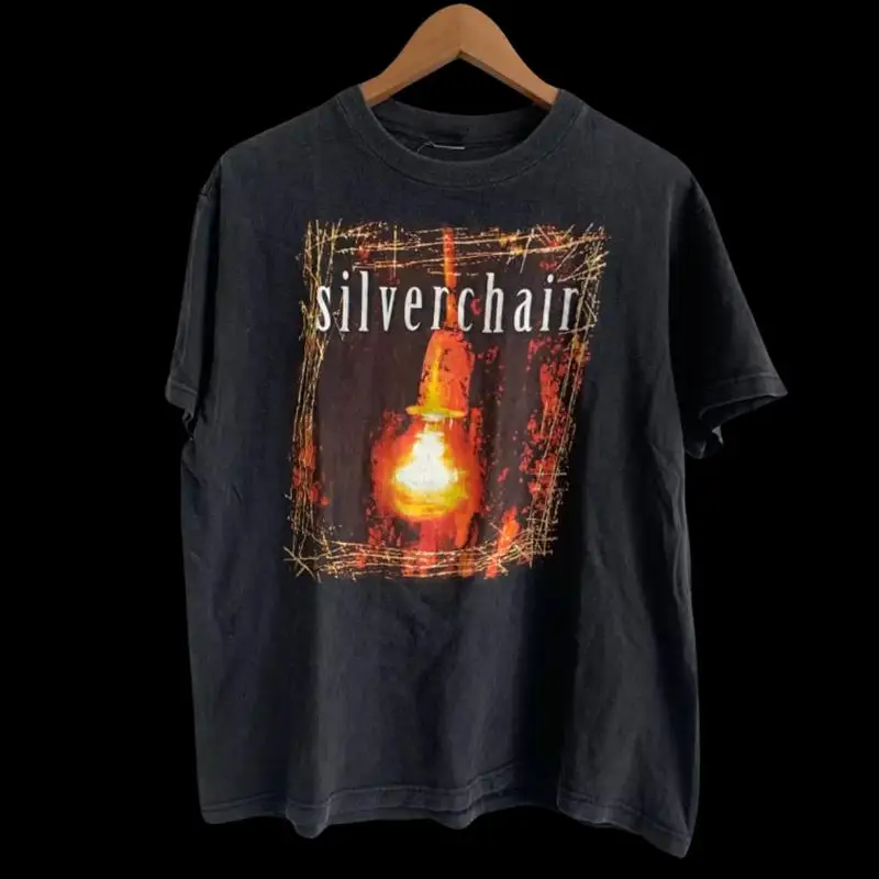 

Silverchair 90S Band Reprinted Black T Shirt Full Size S 5Xl