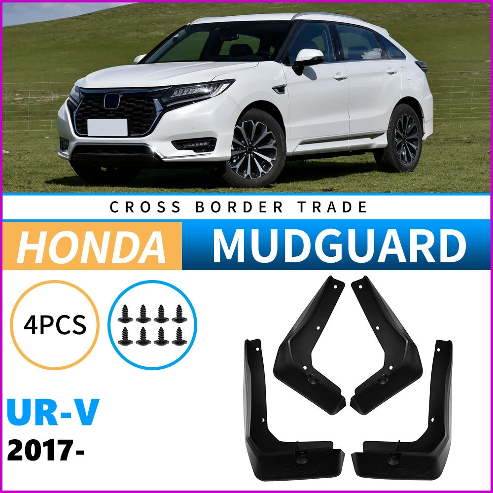 

Mudflaps Mudguards Fit for Honda URV UR-V 2017 Mudguards Tire Fenders Mud Flaps Front Rear Wheels Guards Accessories 4x Tyre