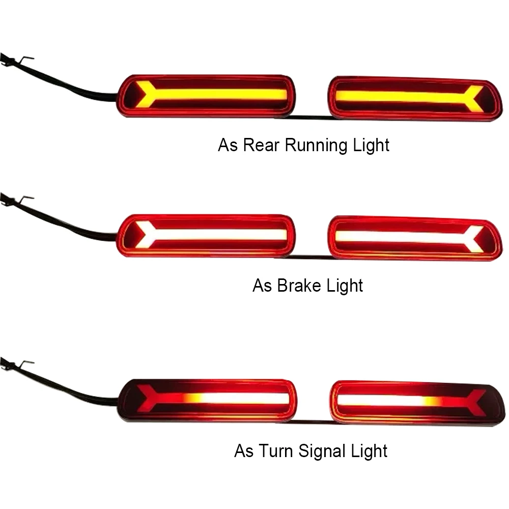 1Pc Rear Bumper Light For Toyota Land Cruiser 100 1998-2007 LC100 Auto Signal Indicator Led Reflector Brake Lamp Car Accessories