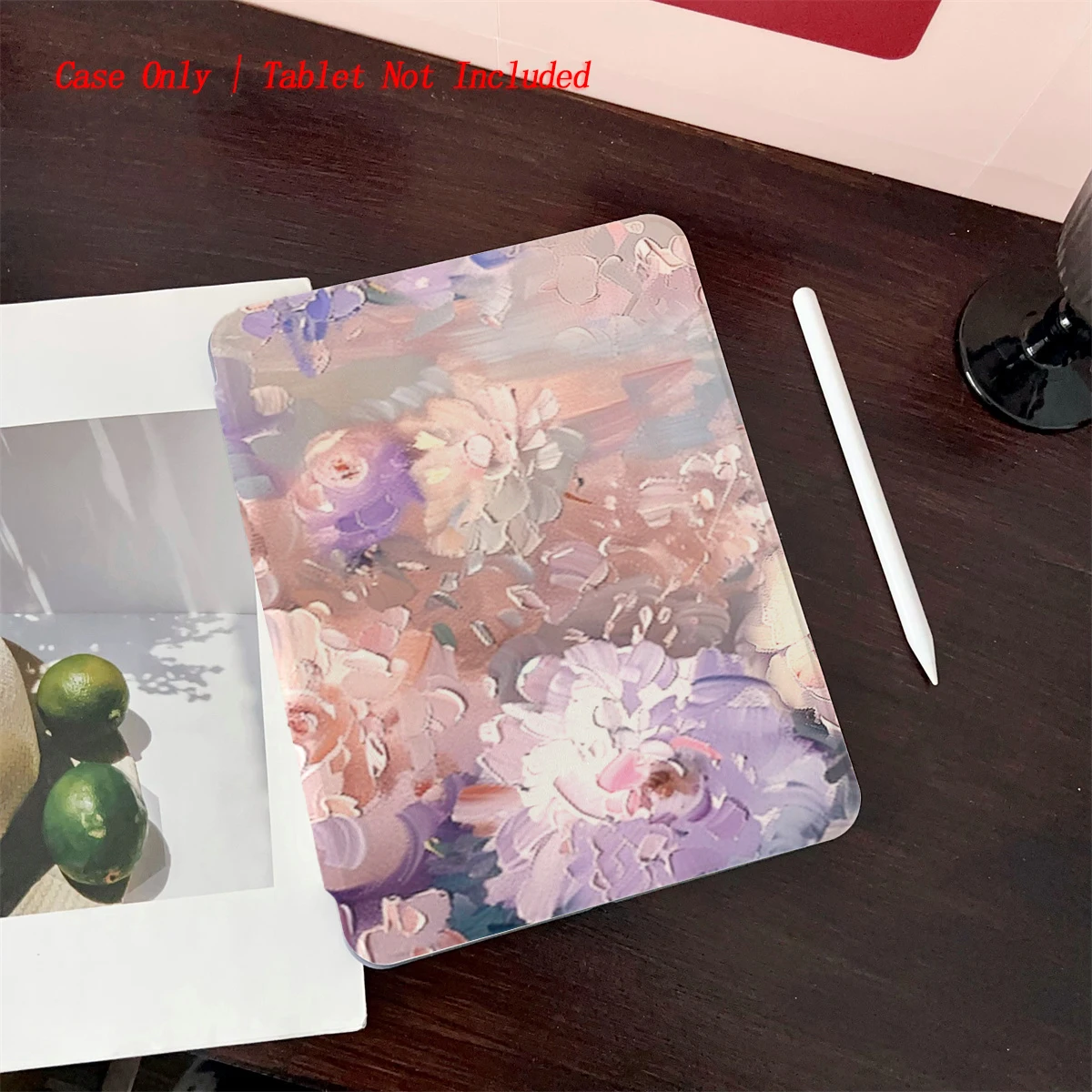 

8. Чехол для iPad с принтом в свежем стиле, 360° ° Вращающаяся подставка и слот для ручки, стиль книги, автоматический режим сна/пробуждения, совместим с различными Apple iPad