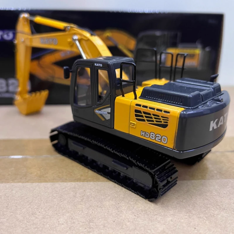 دييكاست 1:50 مقياس كاتو HD820-7 حفارة سبيكة الهندسة سيارة نموذج الانتهاء محاكاة جمع هدية لعبة عرض ثابت