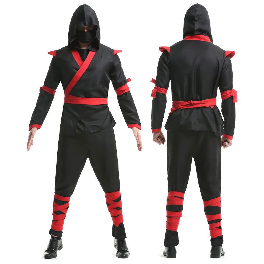 

Halloween Costumes Men Ninja Costume Adult Anime Warrior Cosplay Fancy Dress Up Japanese Ninja Men's Warrior Suit Costume