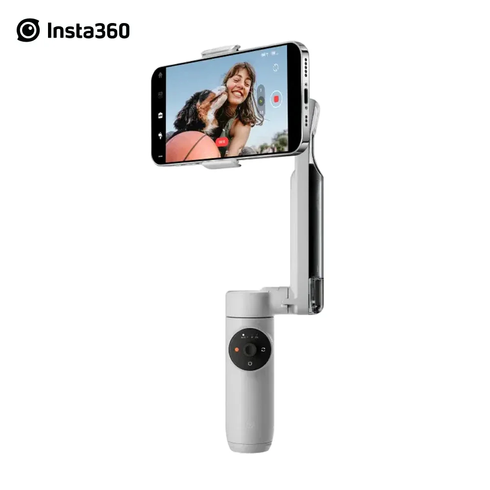 

Insta360 Flow Gimbal - AI-Powered Smartphone Stabilizer, Auto Tracking Phone Gimbal, 3-Axis Stabilization, Build-in Tripod